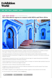 Exhibition World: IELA Marrakech express to connect with MENA and West Africaat