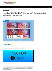 TradeFairTimes: Heading Up the IELA "Power Up" campaign for Women's Leadershipat